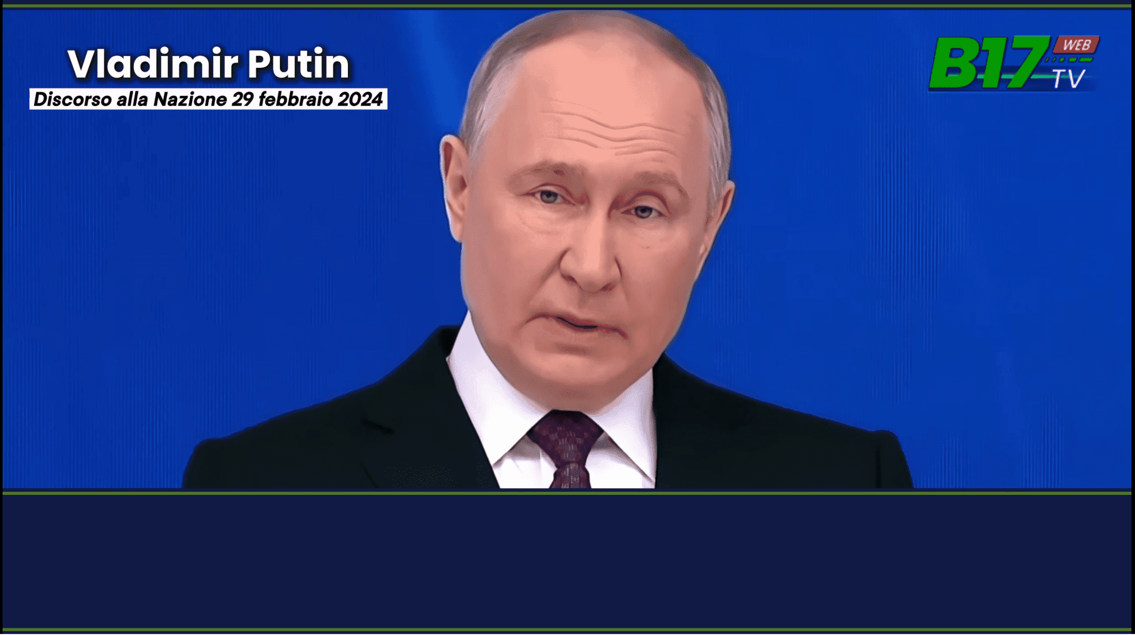 - Mosca 29 febbraio 2024 - Il presidente Putin mette in guardia l'occidente sui pericoli derivanti dall'arsenale nucleare russo